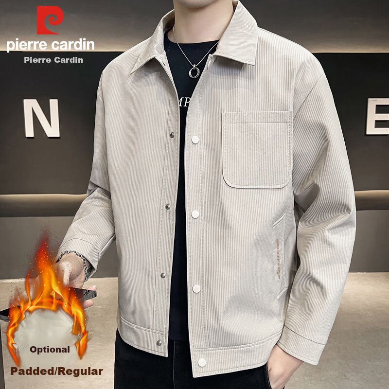 Pierre Cardin Men's Lapel Jacket - Korean Style Coat
