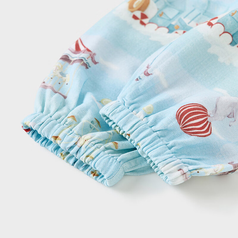 TONGTAI Baby Pants Summer Gauze Drawstring