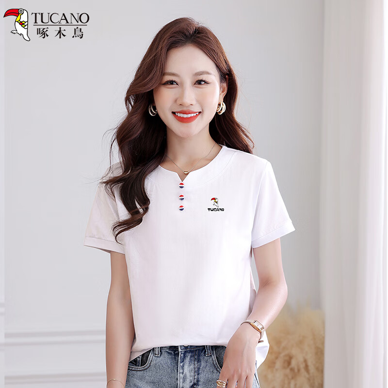 TUCANO Women's Pure Cotton Short Sleeve T-Shirt