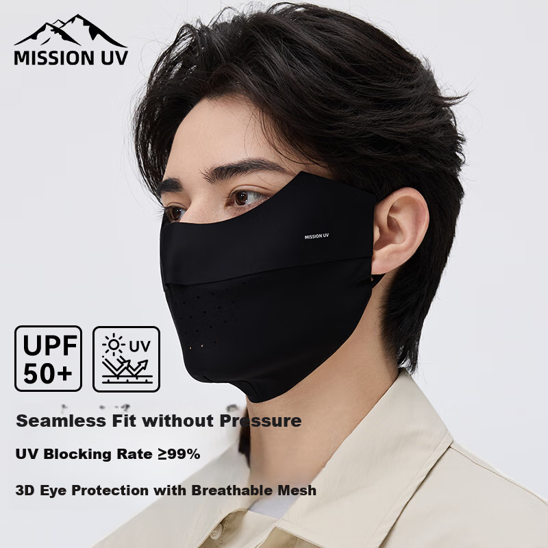 MISSION UV Ice Silk Sun Protection Mask for Men