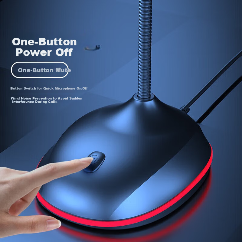 Soaiy MK2S USB Condenser Mic with Colorful Lighting