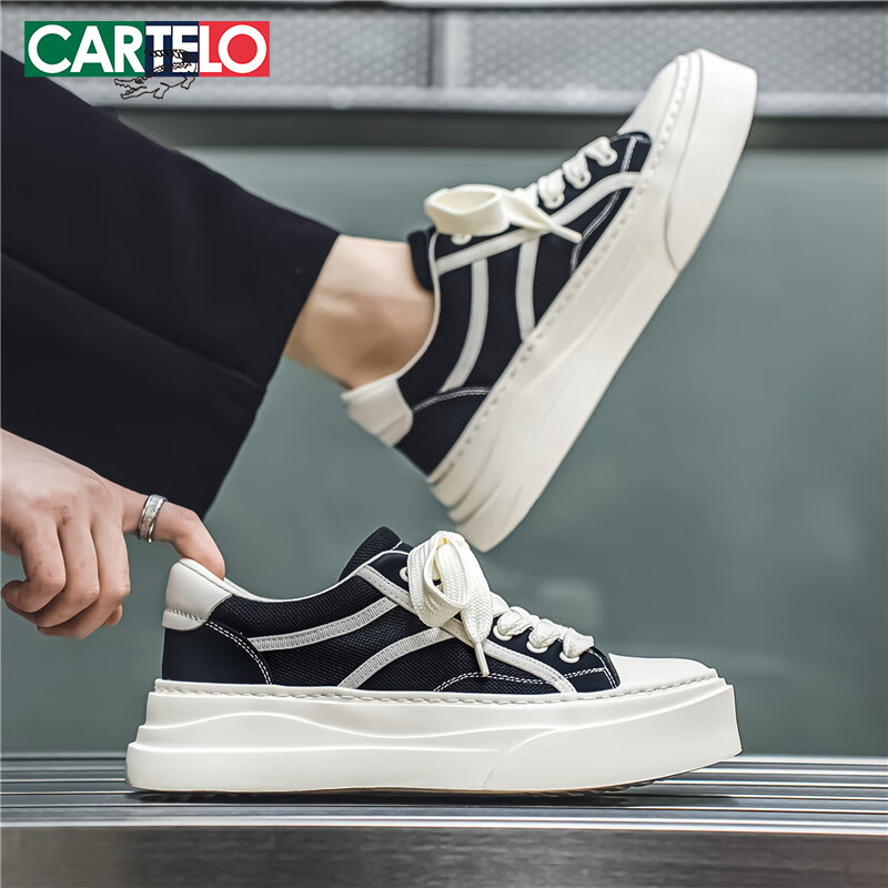 CARTELO Men's Casual Canvas Sneakers