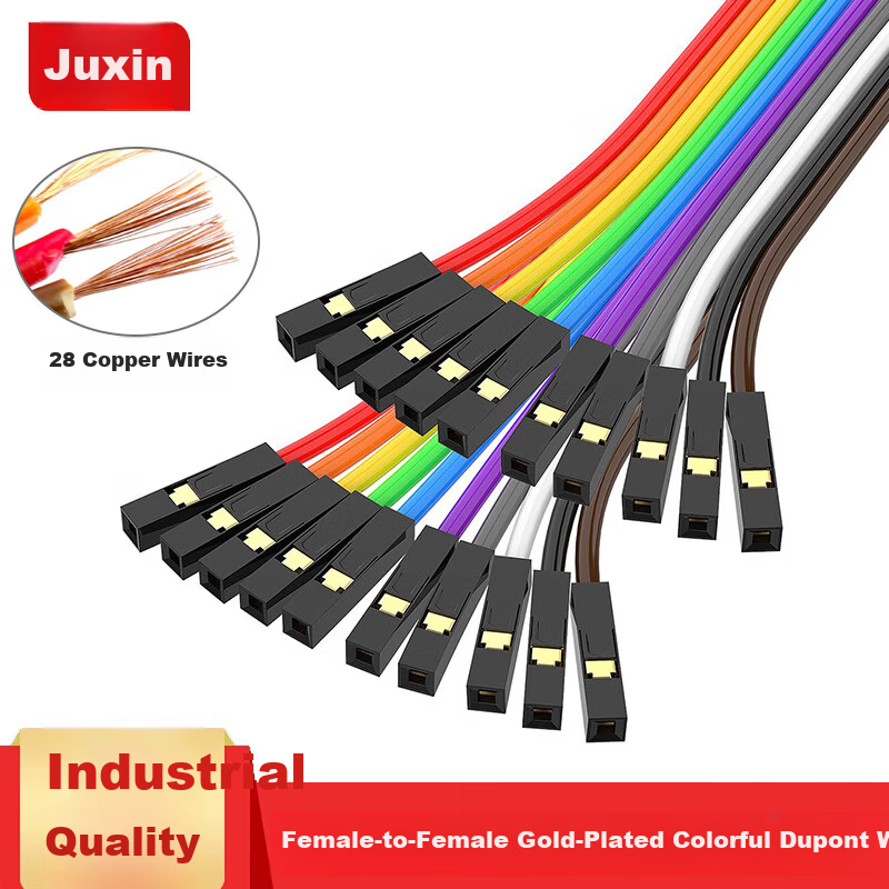JUXIN Thick Gold-Plated Dupont Cable 28-Pin