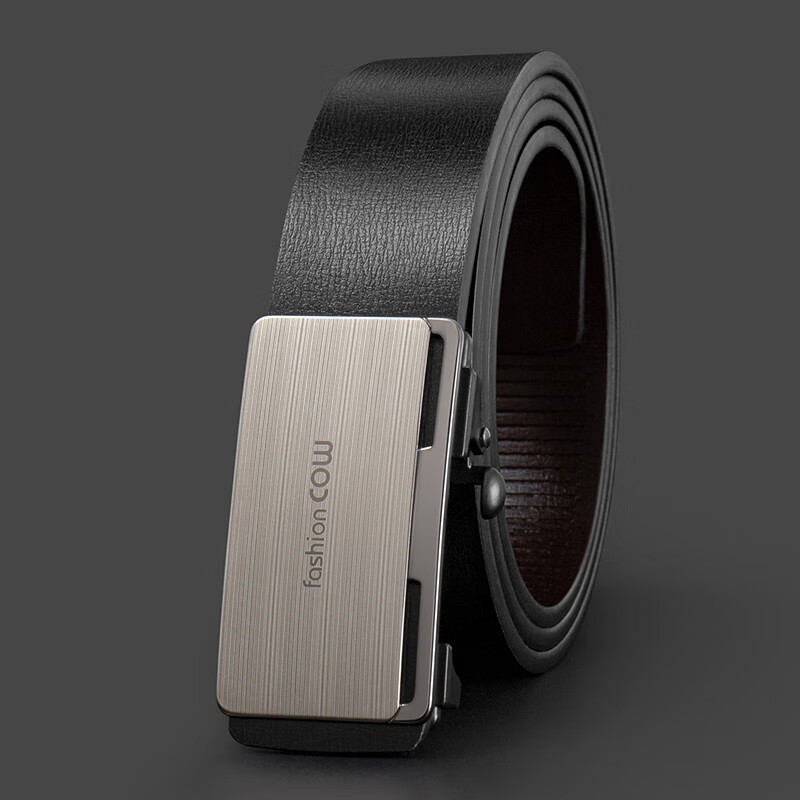 COW Men's Automatic Buckle Belt - Stylish Cowhide Design