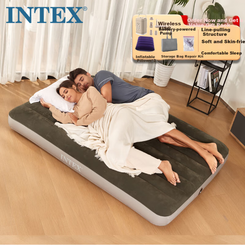 INTEX Car Air Mattress for Outdoor & Home Use