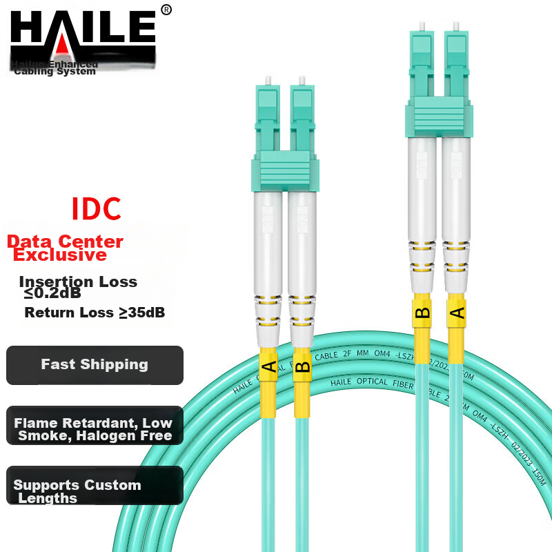 HAILE Fiber Patch Cable - 10G Multi-Mode LC-LC OM4