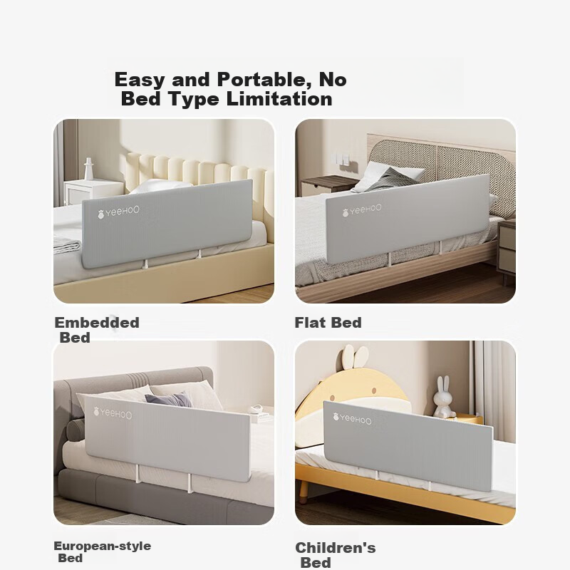 YEEHOO Foldable Portable Bed Rail