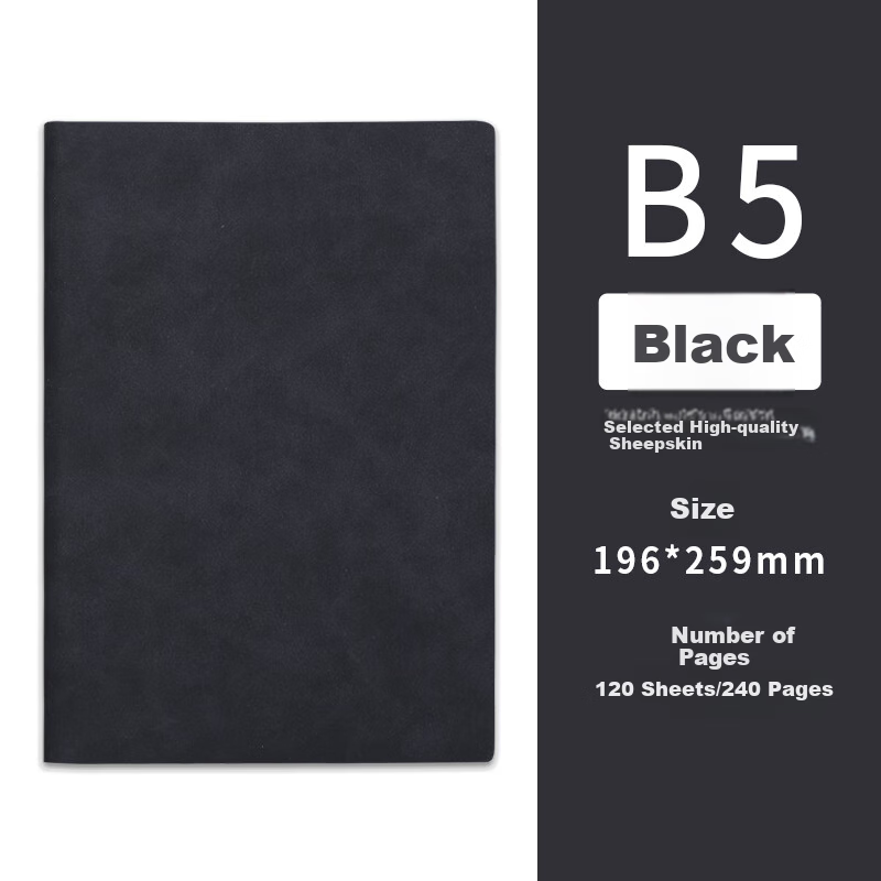 Jiaranheng Business Notebook - Vintage Sheepskin Cover