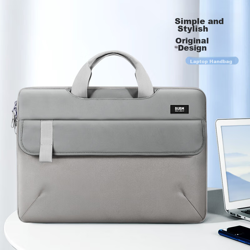 BUBM Laptop Backpack - 15.6" Shockproof Gray