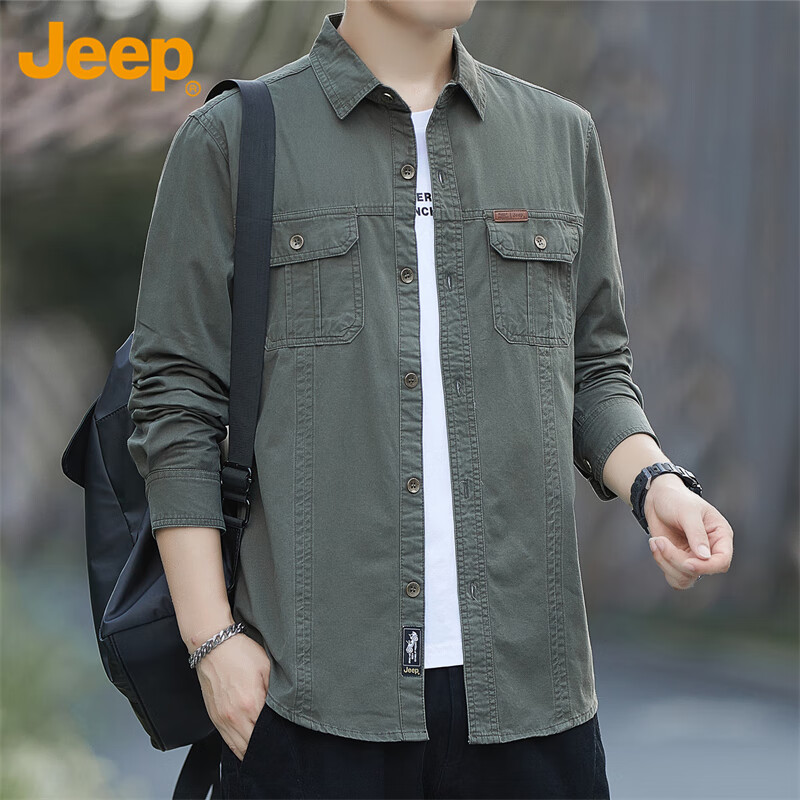 JEEP Men's Long-Sleeve Work Jacket