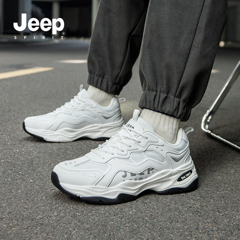 JEEP SPIRIT Men's Thick-Soled Dad Shoes