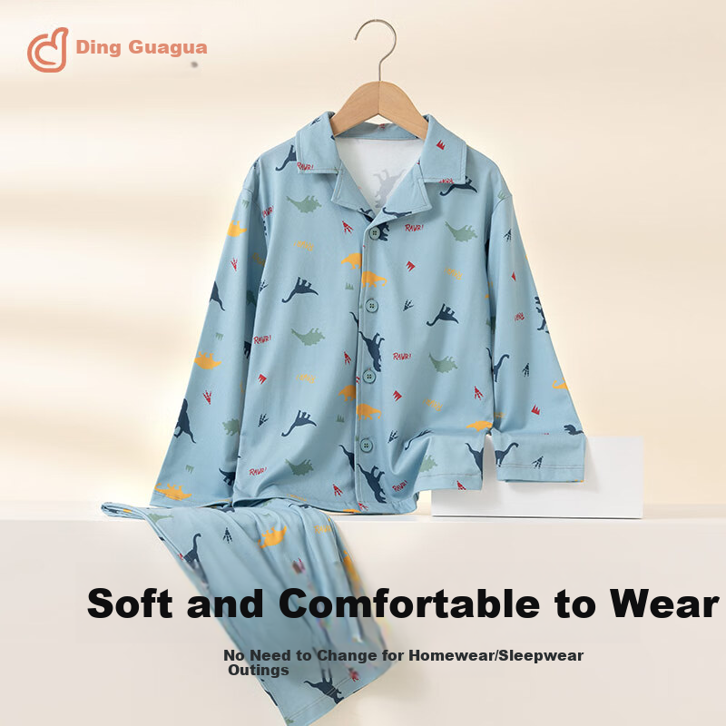 Dingguagua Kids Pajama Set - Cozy Long Sleeve & Long Pants