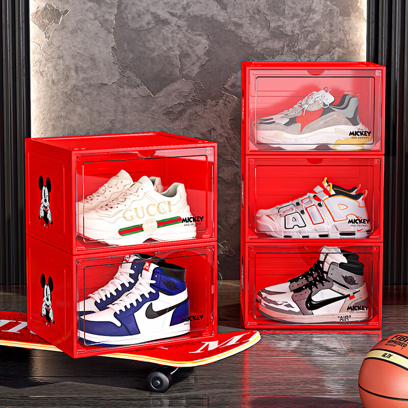 Disney Transparent Shoe Box - Dust-Proof & Moisture-Proof Storage
