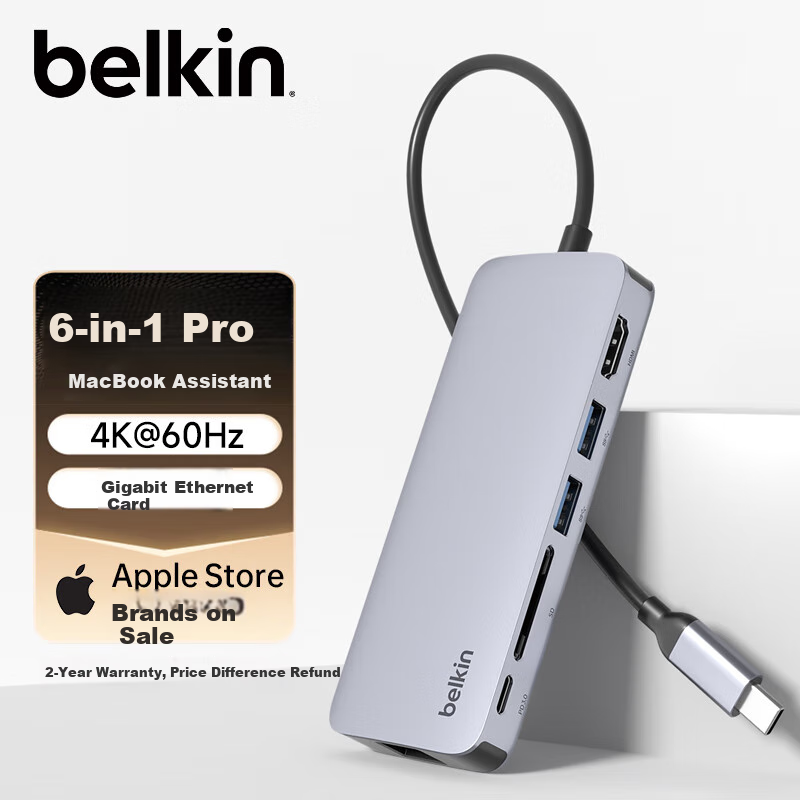 Belkin 6-In Pro Expansion Dock with PD Charging