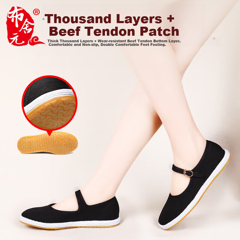 BUSHEYUAN Traditional Embroidered Canvas Shoes Women