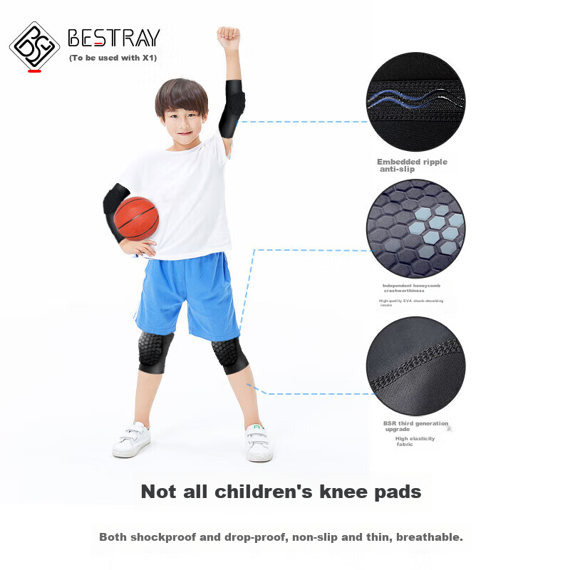 Bestray Kids Basketball Knee Pads - Professional Impact Protection