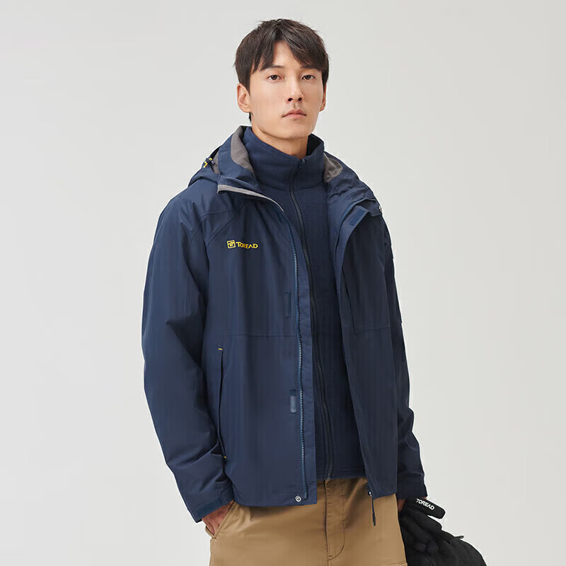 TOREAD Men's 3-in-1 Windproof Fleece Jacket