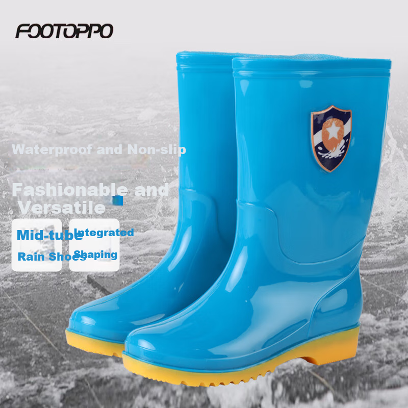 FOOTOPPO Women's Mid-Calf Rain Boots