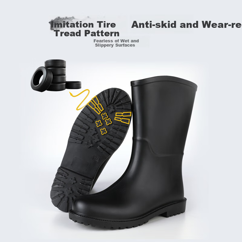 FOOTOPPO Women's Mid-Calf Rain Boots