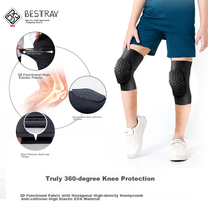 Bestray Kids Sports Knee and Arm Pads Set