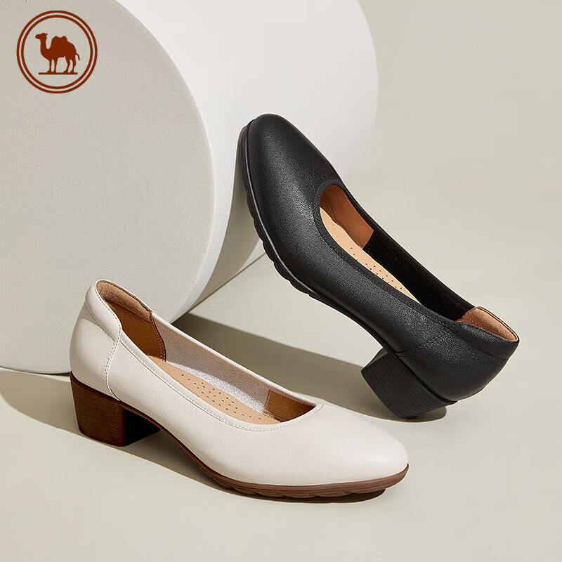 CAMEL Women's Comfortable Mary Jane Leather Shoes