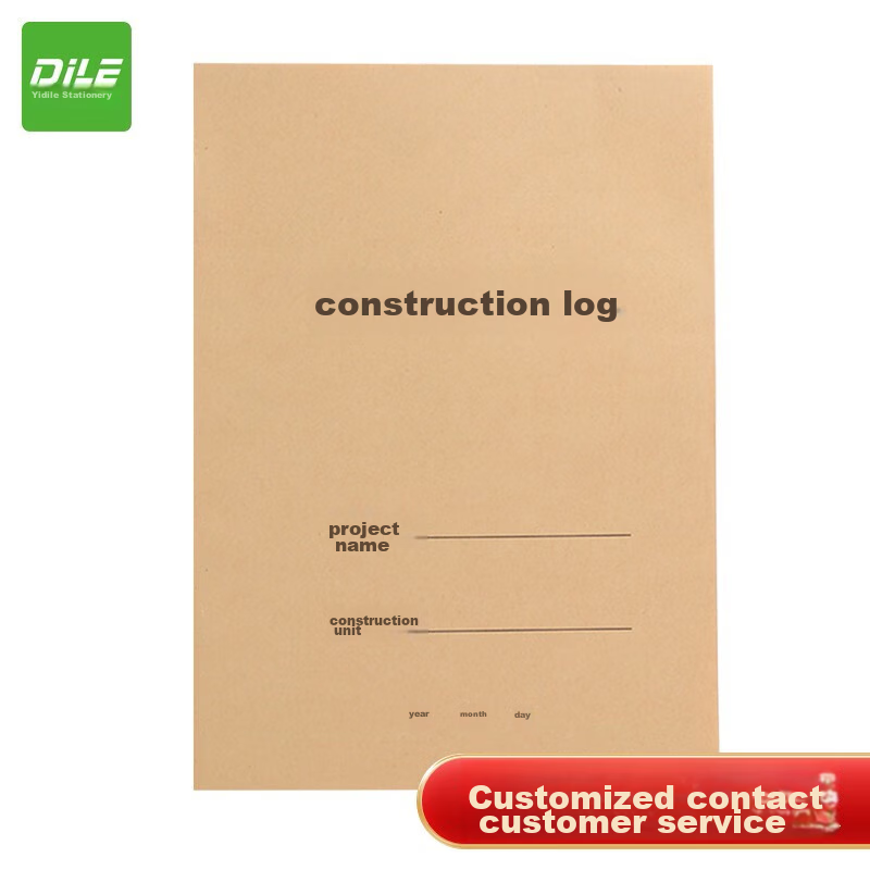 DiLe 16K Construction Log Customized Unit Project Diary 10-Book Set