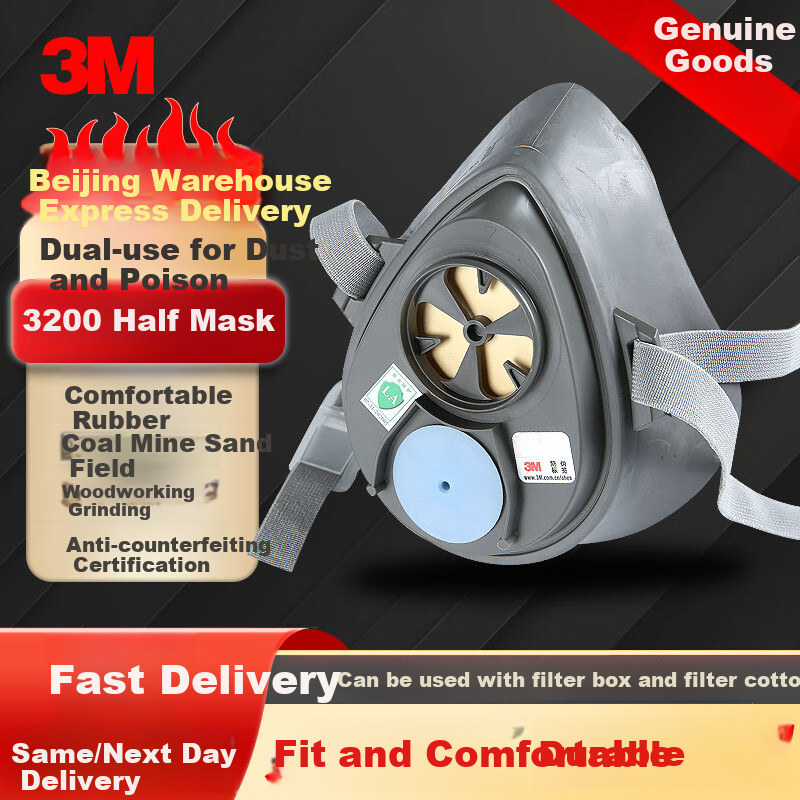 3M 3200 Protective Mask for Dust & Welding
