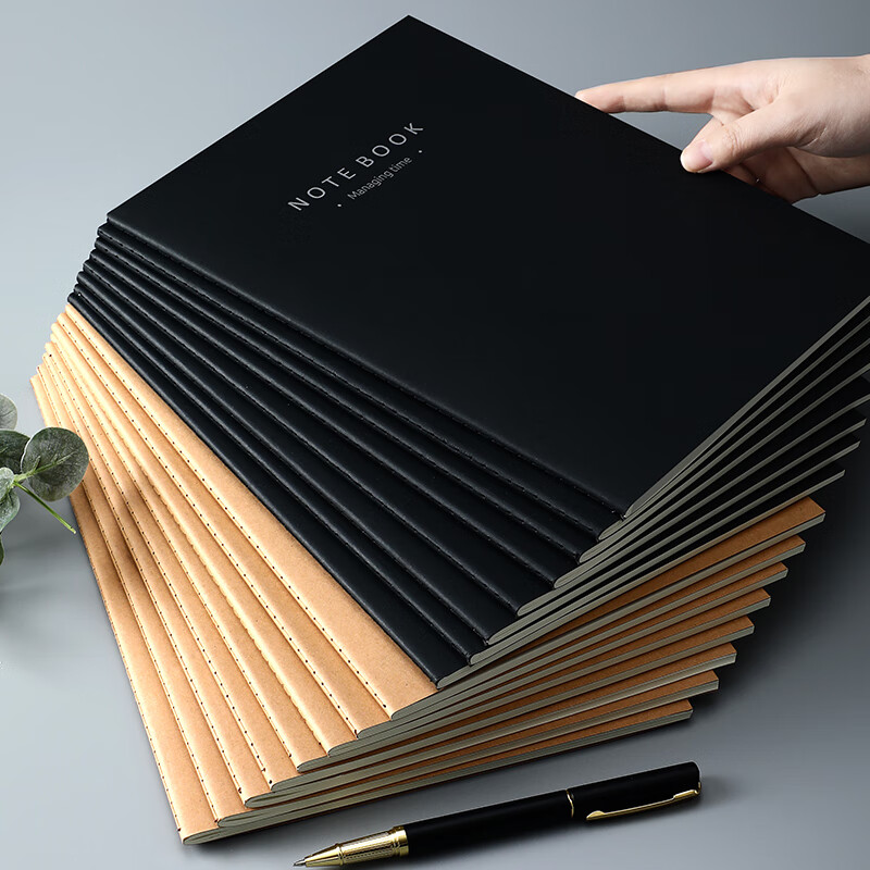 Faramon 6-Pack A4 Notebooks - Kraft Paper Draft Books for Students and Office Use