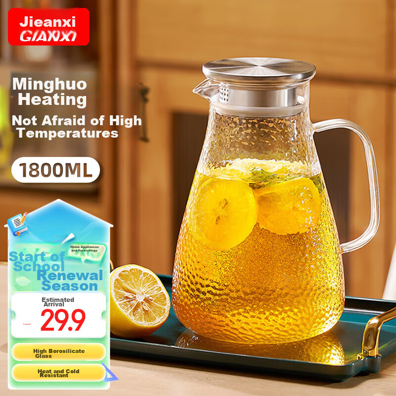 GIANXI Glass Thermos Flask