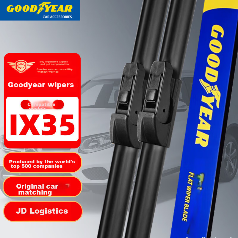Goodyear Boneless Windshield Wipers for Hyundai ix35 2021-2023