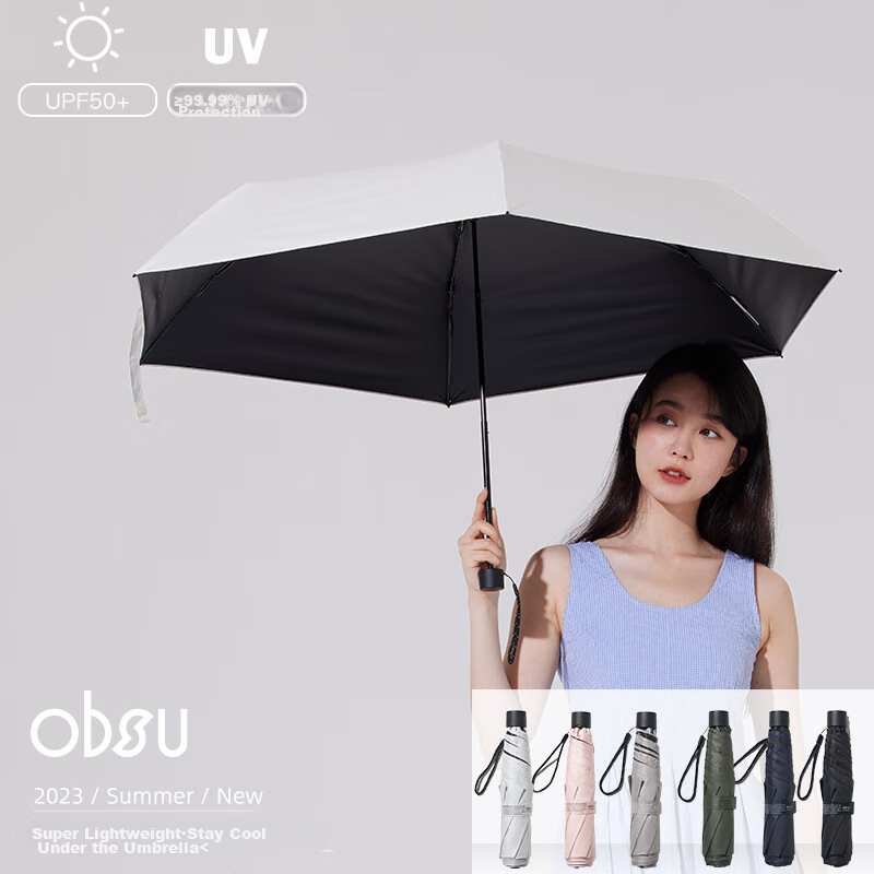 Obsu Japanese Carbon Fiber Tri-Fold Umbrella