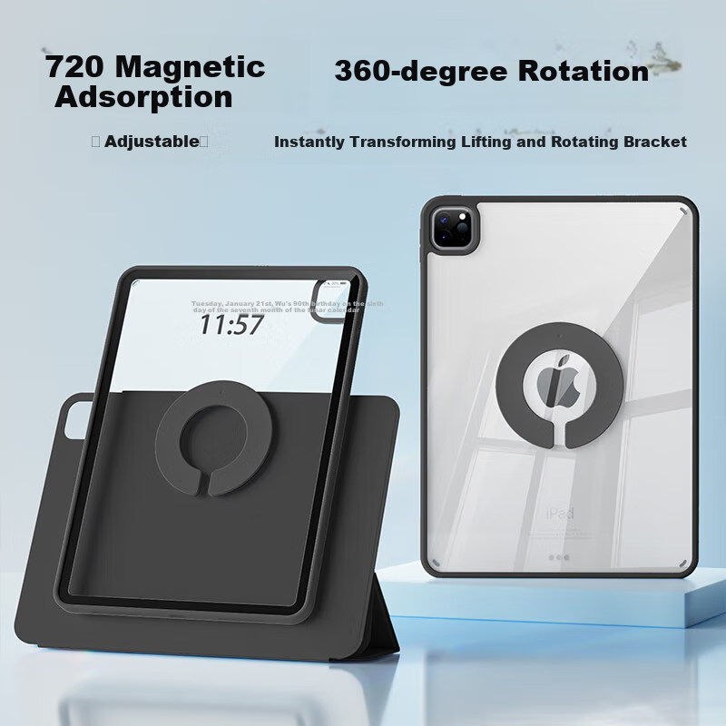 Zhiting 2025 Air7 11-Inch Tablet Case with 720° Rotation & Magnetic Detach