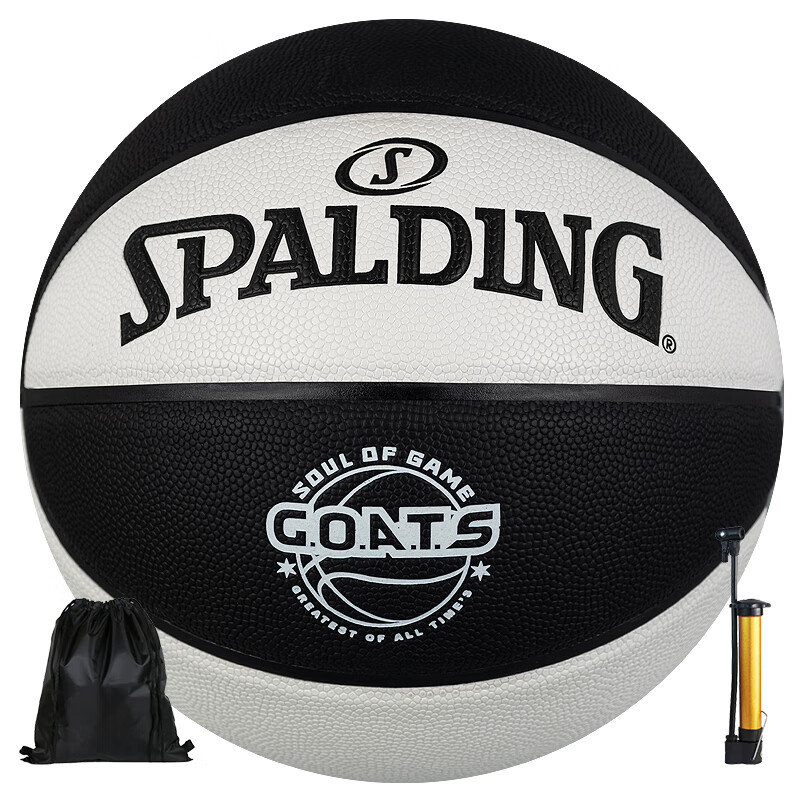 SPALDING GOATS Series Basketball - Size 7, PU Leather, Indoor/Outdoor, Durable & Comfortable