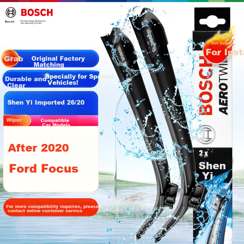Bosch Aerotwin Windshield Wiper Blades 26/20 (Designed for Ford Focus Post-2020)