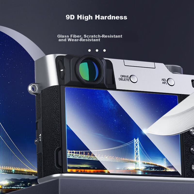 JJC Tempered Glass Screen Protector for Fujifilm X-T5 Camera