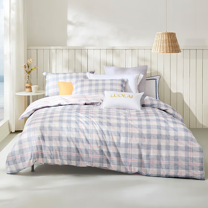 LUOLAI Pure Cotton Bed Sheet for 1.8m Bed