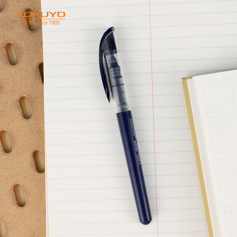KOKUYO Campus Retro Liquid Needle Pen, 0.5mm Tip, Deep Sea Blue - Premium Writing