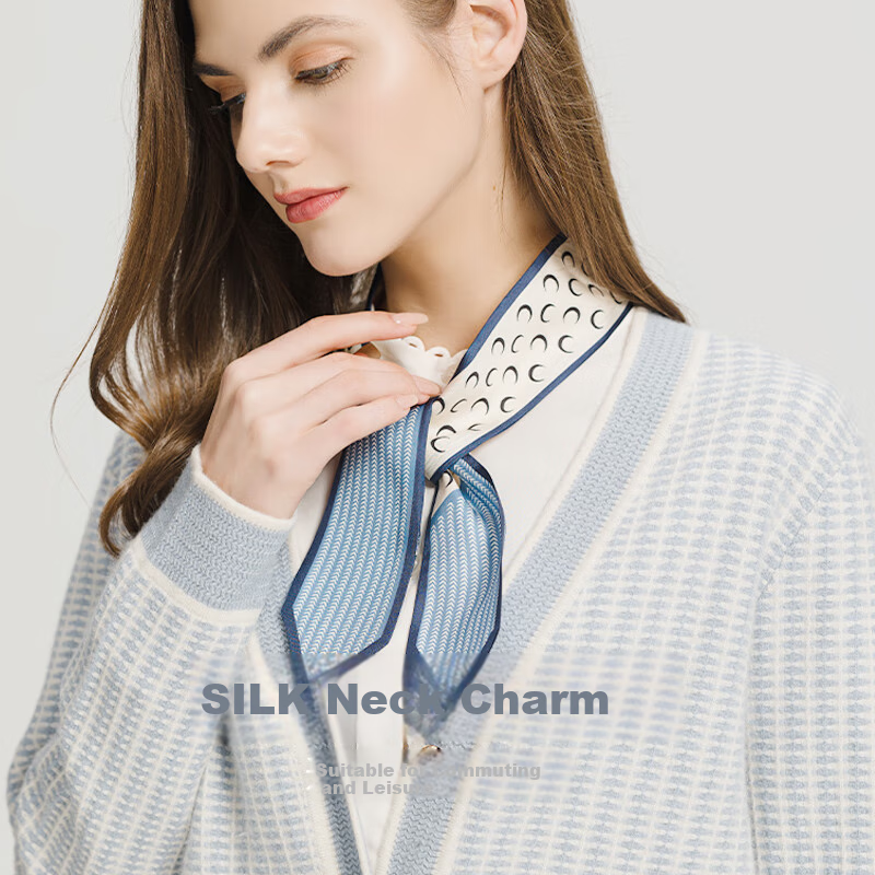 Sijie Silk Twilly Scarf for Women