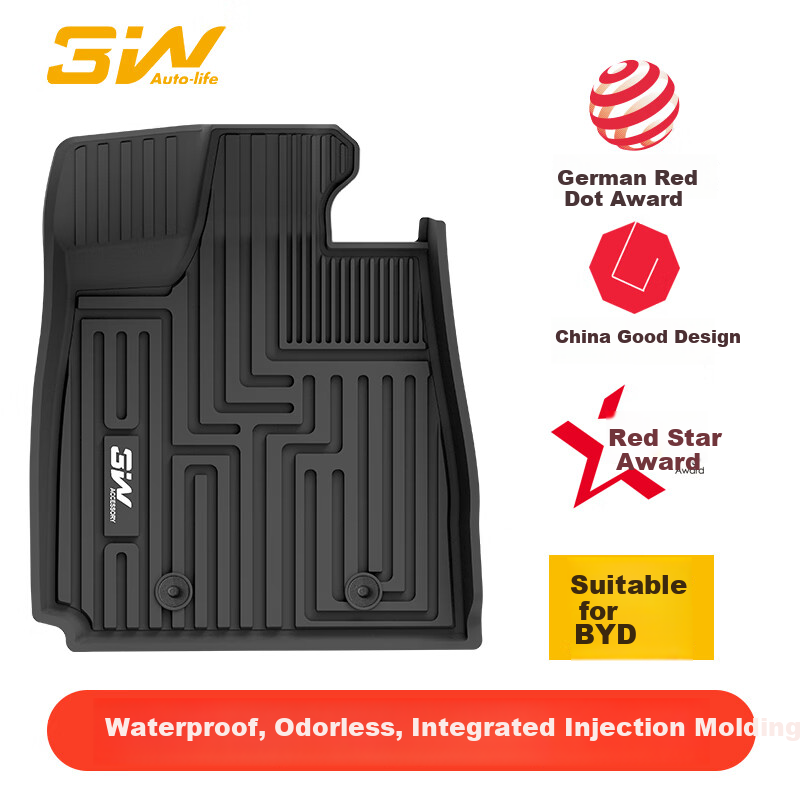 3W Eco-Friendly Floor Mats for BYD Dolphin Electric Car