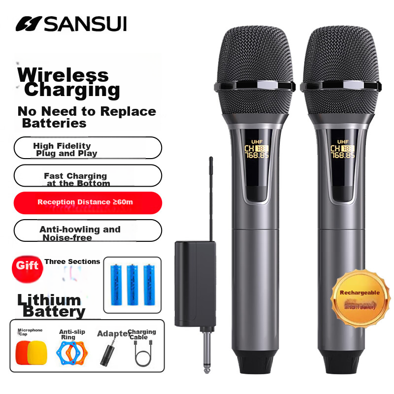 SANSUI U6 Rechargeable Wireless Microphone