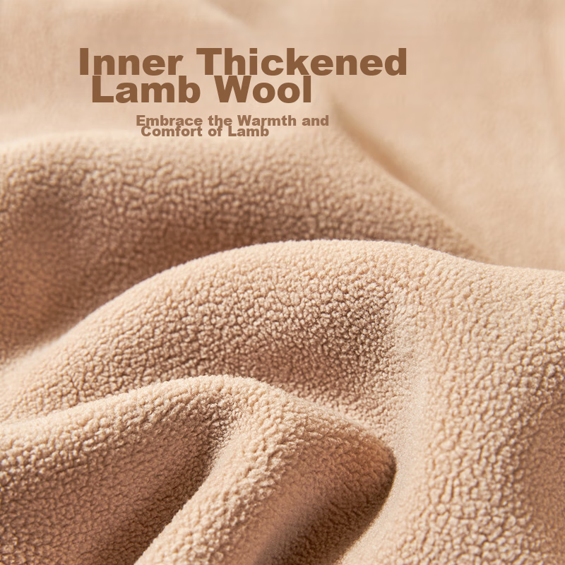 LangSha Thermal Underwear for Men - Thick Wool Knee Protection