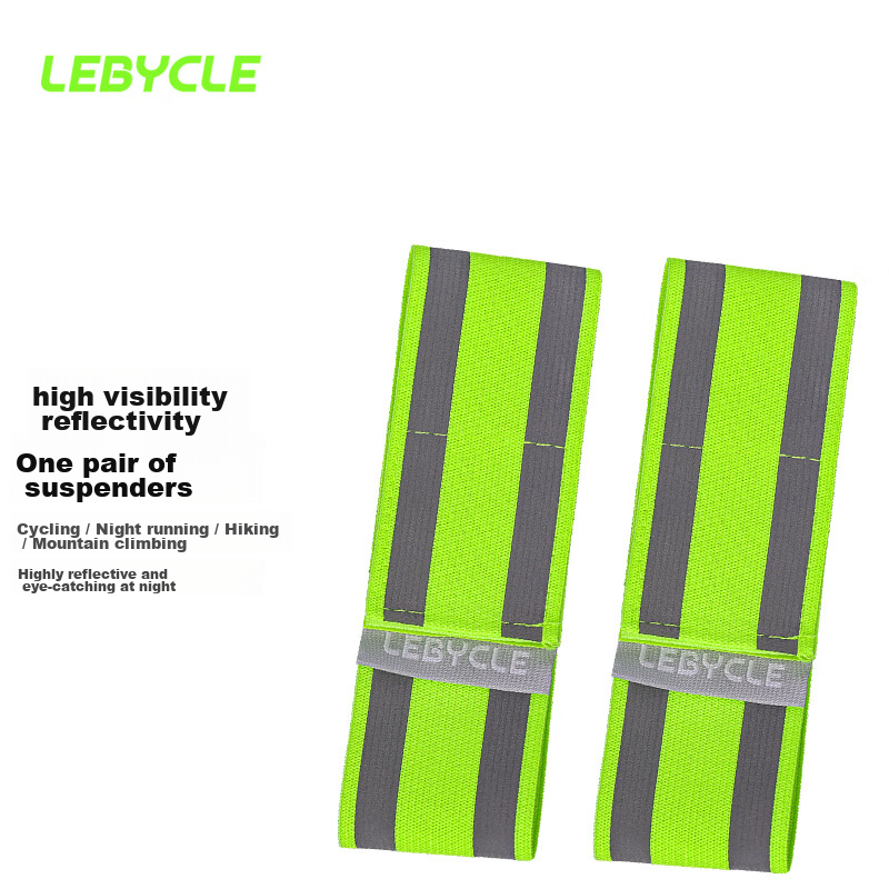 LeBycle Reflective Leg Strap for Biking and Running