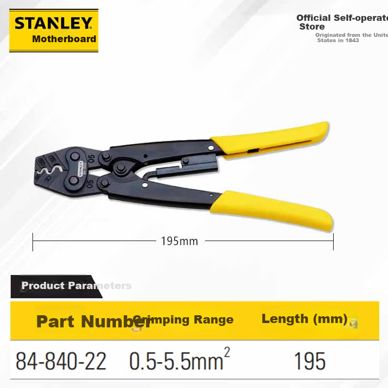 STANLEY Heavy-Duty Terminal Crimping Pliers