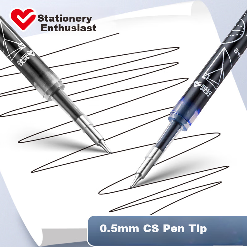 AIHAO Back to School Retractable Pen Refill - Quick-Drying Black