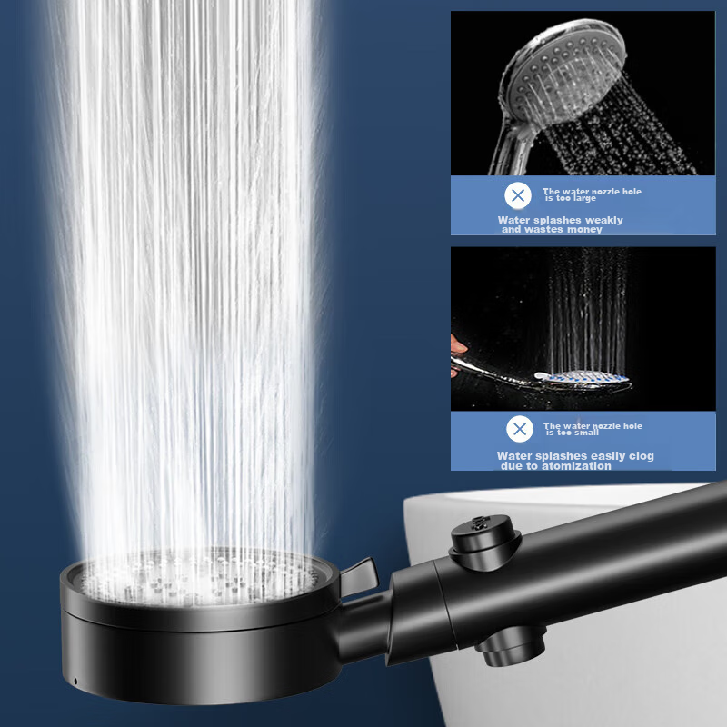 muvi High-Pressure Handheld Shower Head with 6 Modes