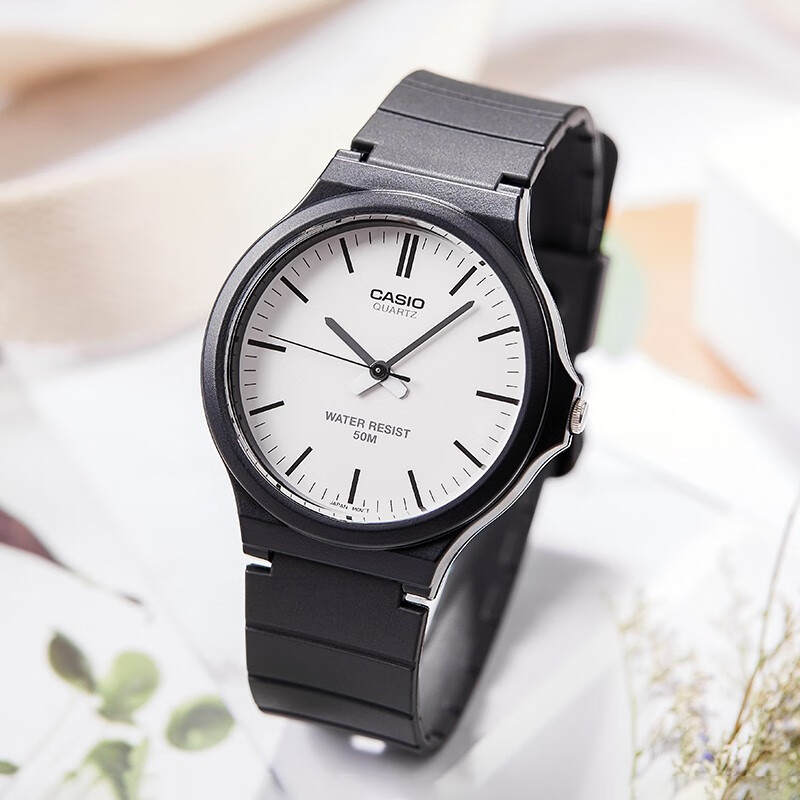 Casio Men's Watch MW-240 Small Black Dial Timer