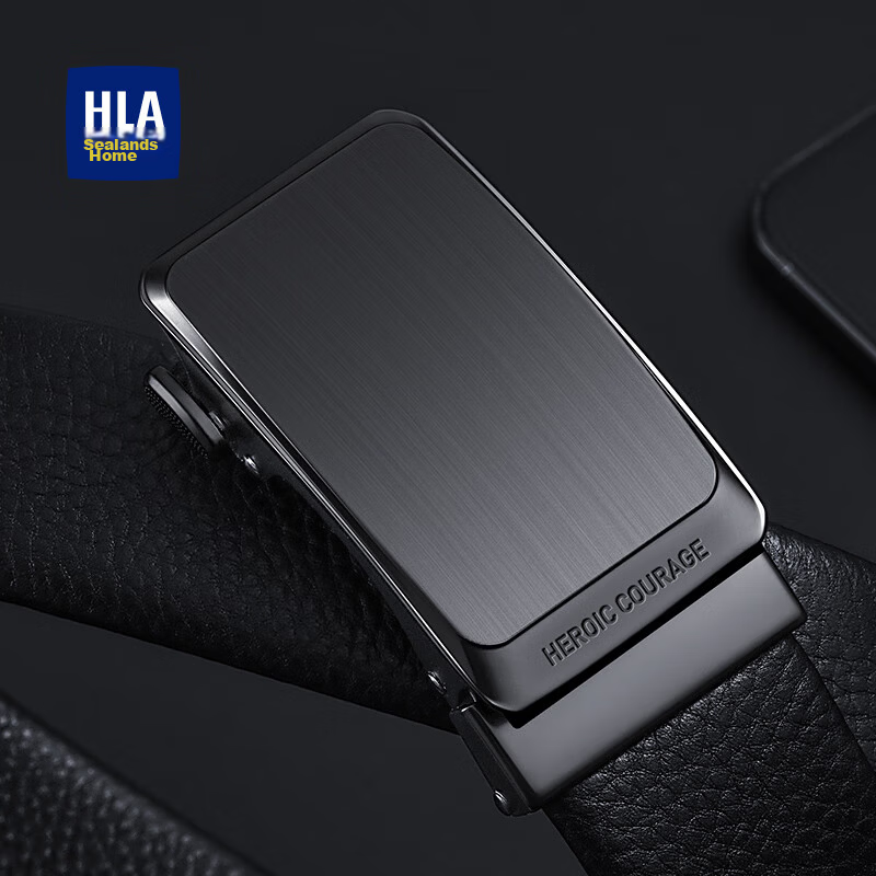 HLA Men's Luxury Business Belt with Automatic Buckle