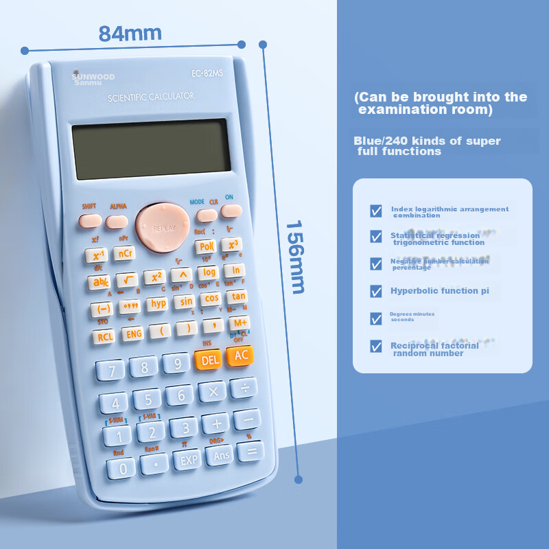 SUNWOOD Scientific Calculator EC-82MS