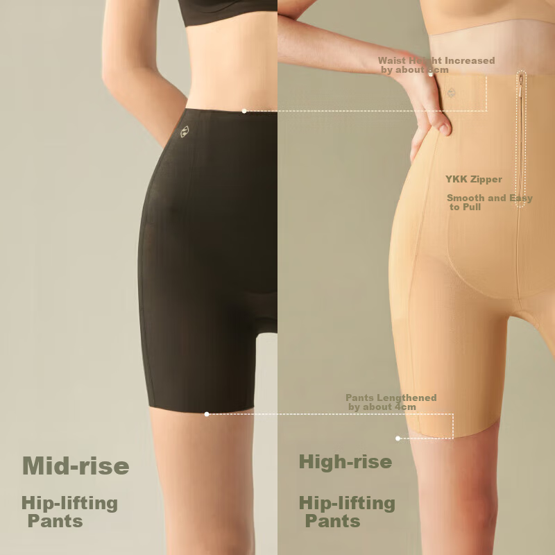 Sujiliangpin 3D Tummy Control Shapewear High-Waisted Leggings