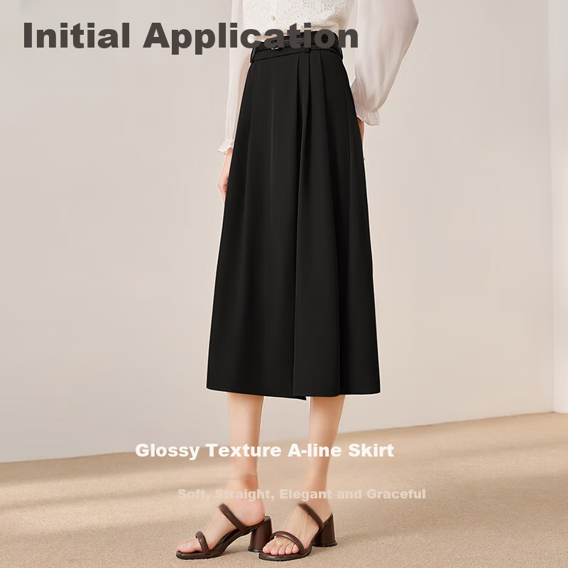 Chu Shen Autumn Winter Midi Skirt for Women